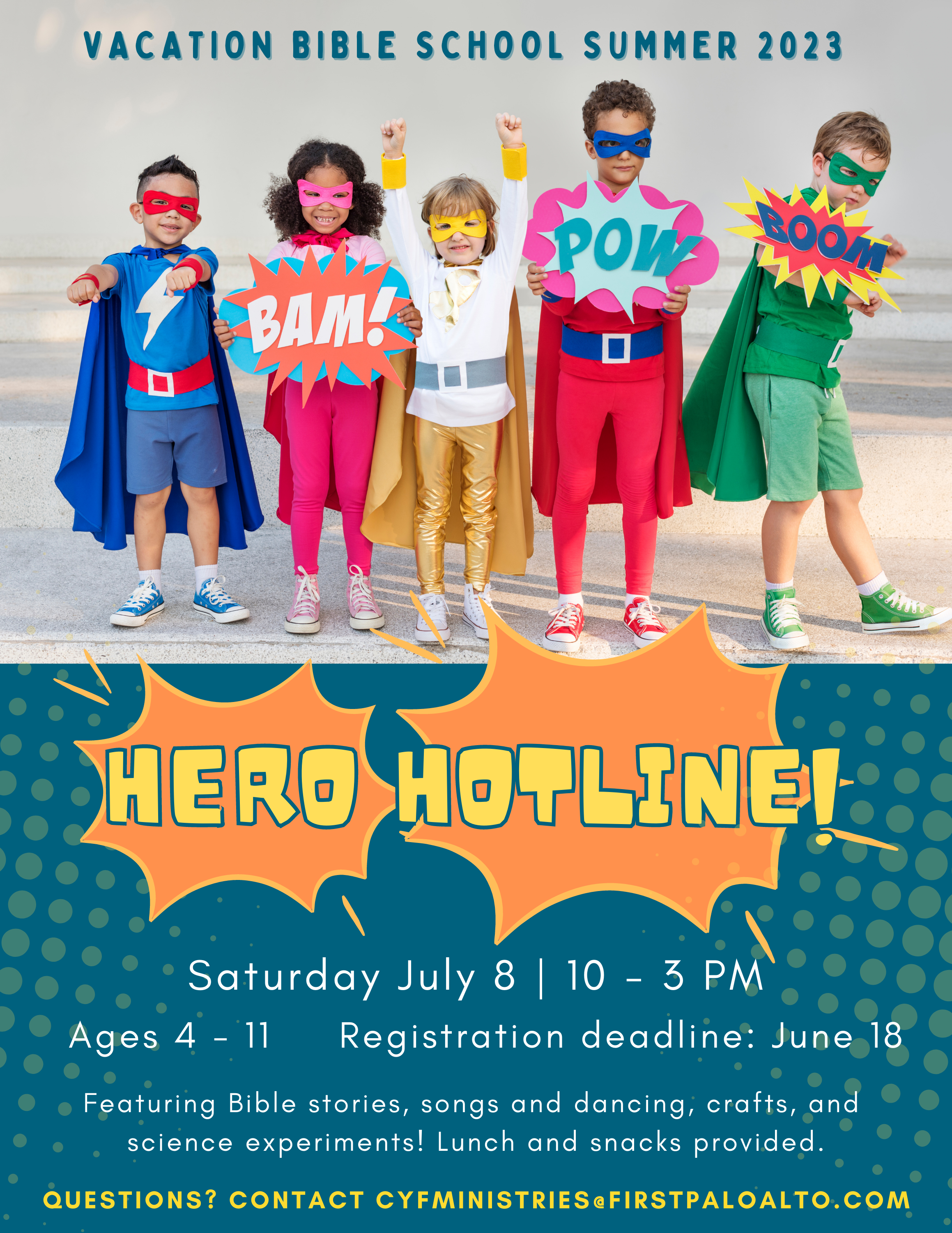 Vacation Bible School 2023: Hero Hotline!