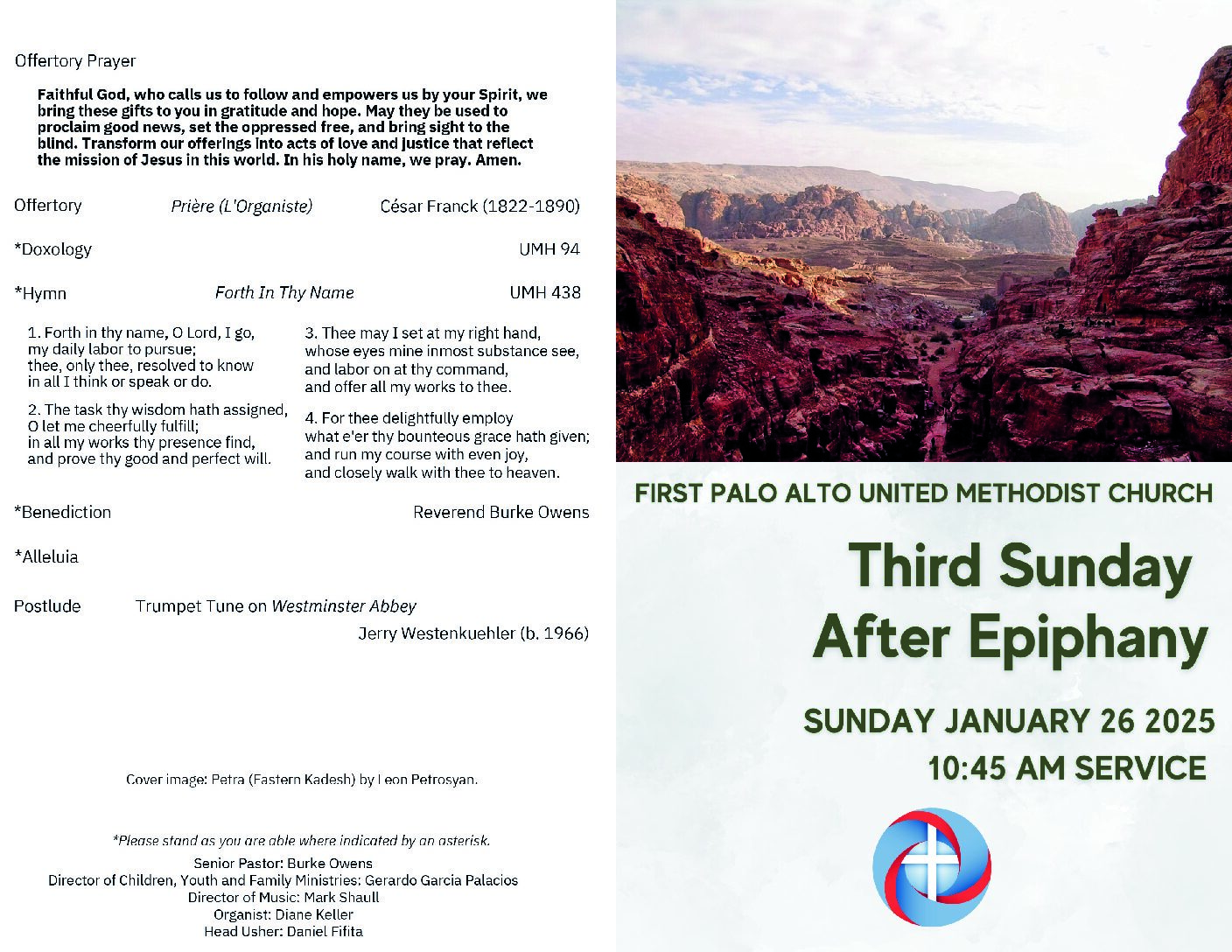 Worship Bulletin 1.26.25