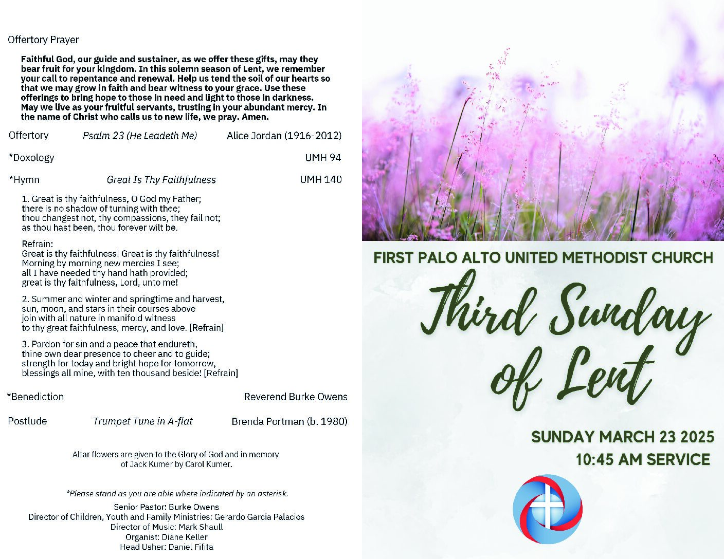 Worship Bulletin 3.23.25 FINAL