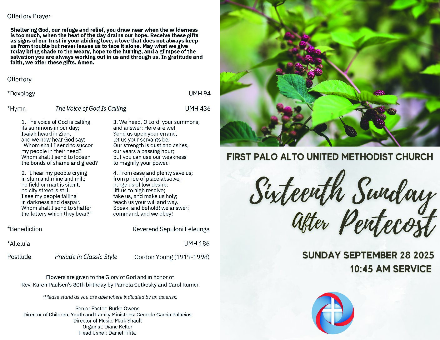 Worship Bulletin 9.28.25 FINAL