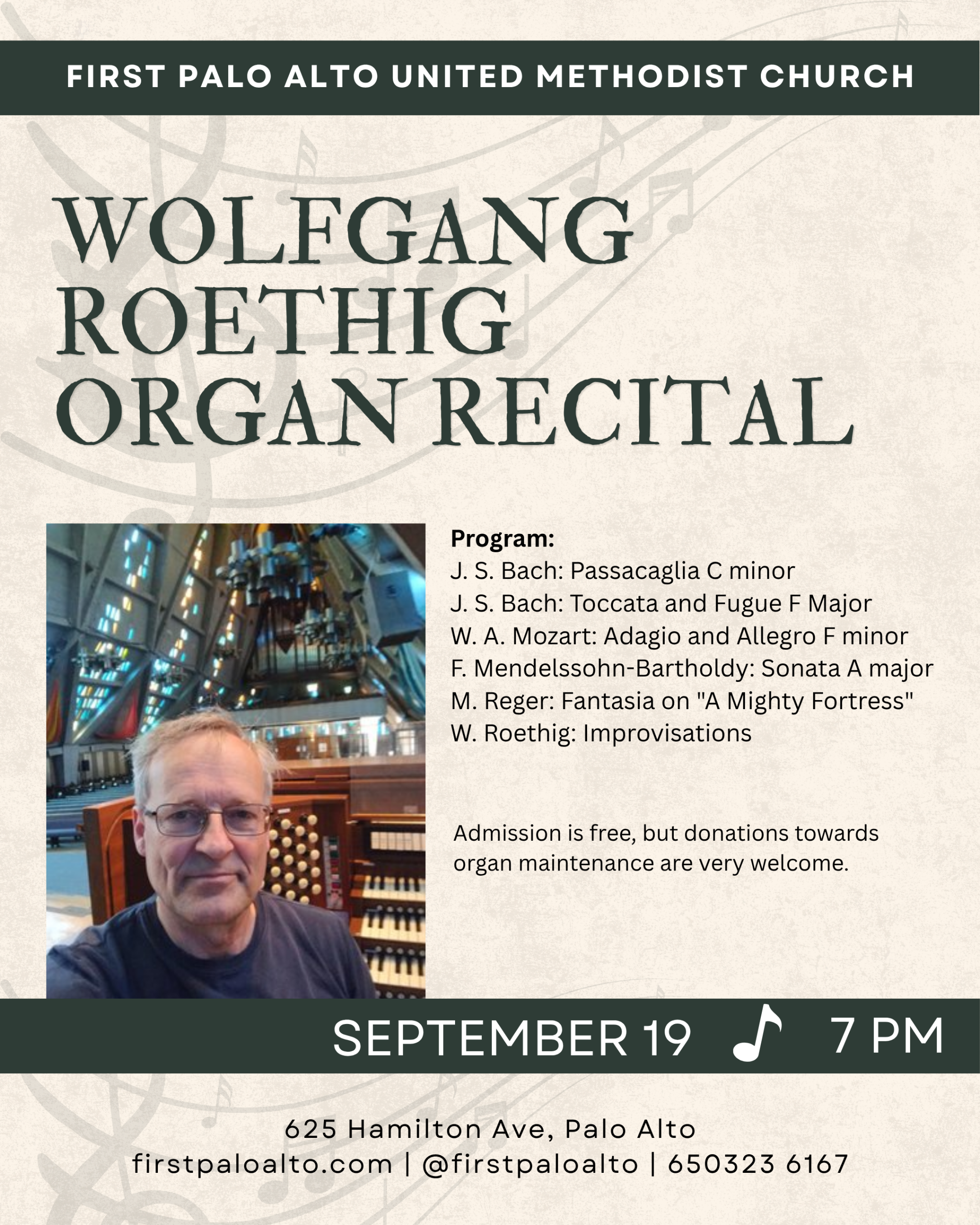 Wolfgang Roethig Organ Recital